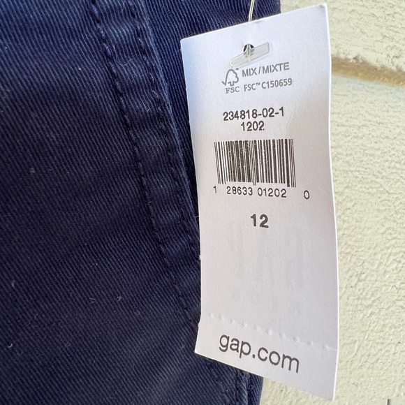 Gap kids navy blue pants size 12 nwt - Picture 5 of 7